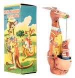 "MAMA KANGAROO WITH PLAYFUL BABY IN HER POUCH" BOXED T.P.S. WINDUP.