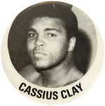 “CASSIUS CLAY” EARLY CAREER PORTRAIT BUTTON.