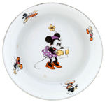 "MICKEY MOUSE" SERIES BAVARIAN CHINA DISH FEATURING MINNIE MOUSE.