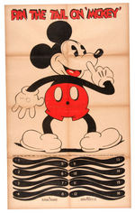 "PIN THE TAIL ON MICKEY PARTY GAME" TWO VARIETIES.
