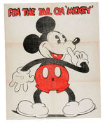 "PIN THE TAIL ON MICKEY PARTY GAME" TWO VARIETIES.