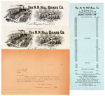 "N. N. HILL BRASS CO." RETAILERS PAPERWORK FEATURING THE "NEW MICKEY MOUSE LINE."