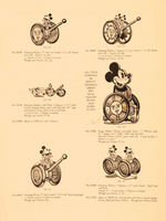 "N. N. HILL BRASS CO." RETAILERS PAPERWORK FEATURING THE "NEW MICKEY MOUSE LINE."