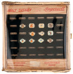 "WALT DISNEY CHARACTER RINGS BY INGERSOLL" STORE DISPLAY.