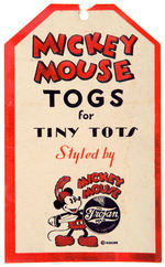 "MICKEY MOUSE" CLOTHING TAG.