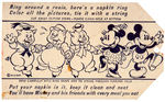 "MICKEY MOUSE" CLOTHING TAG.