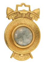 TOM MIX GOLD ORE WATCH FOB SUPERB EXAMPLE.