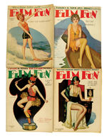 "FILM FUN" MAGAZINE LOT WITH ENOCH BOLLES COVER ART.