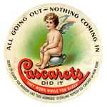 CHERUB ON POTTY "CASCARETS" LAXATIVE MIRROR.