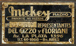 "MICKEY" MOUSE RARE AND EXCEPTIONAL LARGE RADIO BY PHILCO FROM ARGENTINA.