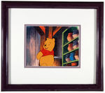 "THE NEW ADVENTURES OF WINNIE THE POOH" FRAMED ORIGINAL PRODUCTION CEL PAIR.