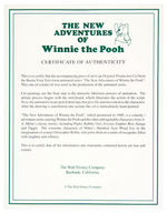 "THE NEW ADVENTURES OF WINNIE THE POOH" FRAMED ORIGINAL PRODUCTION CEL PAIR.