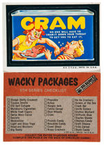 "WACKY PACKAGES 5TH SERIES" SET.