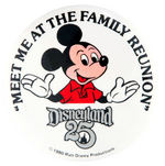 DISNEYLAND PAIR OF 25TH AND 30TH ANNIVERSARY BUTTONS.