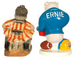 “BIG AGGIE/ERNIE PIG” FARM-RELATED FIGURAL BANK PAIR.