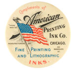 CHICAGO MIRROR "COMPLIMENTS AMERICAN PRINTING INK CO."