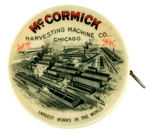 "McCORMICK HARVESTING MACHINE CO." CELLO ENCASED TAPE MEASURE.