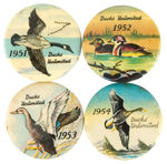 "DUCKS UNLIMITED" VARYING CONDITIONS 1951-1954.