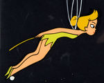 TINKER BELL CEL USED IN OPENING TITLE OF DISNEYLAND TV SHOW.