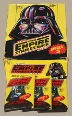 "STAR WARS THE EMPIRE STRIKES BACK SERIES 3" FULL GUM CARD DISPLAY BOX.