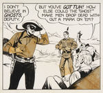 “THE LONE RANGER” ORIGINAL ART FOR EIGHT 1941 DAILY STRIPS PUBLISHED IN “DELL” COMIC BOOK #1.