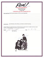 "THE LOVIN' SPOONFUL" SIGNED VINTAGE PUBLICITY PHOTO.