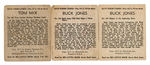 "TOM MIX/BUCK JONES BIG LITTLE BOOK" STRIP CARDS.