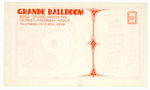 TRAFFIC GRANDE BALLROOM CONCERT POSTCARD.