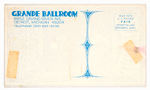 YARD BIRDS GRANDE BALLROOM CONCERT POSTCARD.