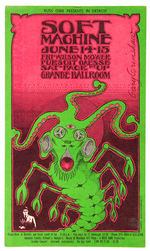 SOFT MACHINE GRANDE BALLROOM POSTCARD.