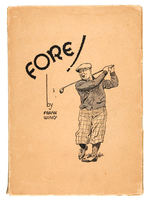 “FORE! BY FRANK WING” MINI KAHDA GOLF/COUNTRY CLUB PLAYER SKETCH BOOK.