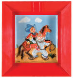 HOWDY DOODY FIGURAL LIGHT-UP/NIGHT LIGHT PICTURE WITH WALL HANGING FRAME AND BOX.