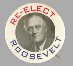 SCARCE LARGE VERSION "RE-ELECT ROOSEVELT."