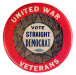 DEMOCRATIC WWI VETS BUTTON.