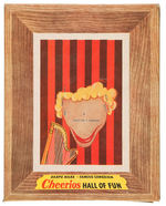 CHEERIOS BOX WITH “HARPO MARX HALL OF FUN POP-OUT”.