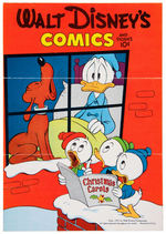 "WALT DISNEY'S COMICS AND STORIES" 1953 SUBSCRIPTION MAILER FOLDER & DELL COMICS CLUB CARD FOLDER.