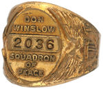 “DON WINSLOW SQUADRON OF PEACE” SCARCE RING FROM IODENT WITH LOW SERIAL NUMBER.