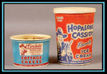 HOPALONG CASSIDY COTTAGE CHEESE/ICE CREAM CONTAINERS.