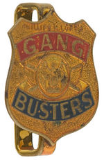 "PHILLIPS H. LORD'S GANG BUSTERS" BELT SHIELD.