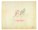 DONALD DUCK PRODUCTION DRAWING FROM ORPHAN’S PICNIC.