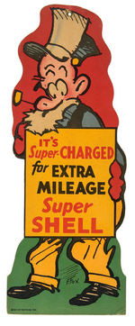 TOONERVILLE FOLKS/THE SKIPPER SHELL GAS SIGN.