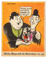 “MICKEY MOUSE WITH THE MOVIE STARS” GUM CARD #120.