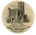 PAN-AMERICAN EXPOSITION GROUP OF THREE POCKET MIRRORS.