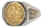 SUPERMAN 1940 CONTEST PRIZE RING AWARDED BY DC COMICS.