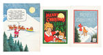 ORPHAN ANNIE CREATOR HAROLD GRAY PERSONAL CHRISTMAS CARD TRIO.