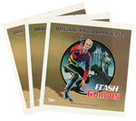 "FLASH GORDON ORIGINAL RADIO BROADCAST" RECORD ALBUM COVER PROOFS TRIO.