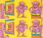 “FRANKEN BERRY MONSTER ACTION RING” CEREAL BOX W/UNCUT SHEET OF RING IMAGES.