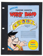 "FLINTSTONE CHARACTER WRIST BAND" CEREAL BOX BACK PROTOTYPE ORIGINAL ART.