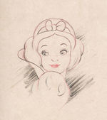 "SNOW WHITE AND THE SEVEN DWARFS" SNOW WHITE ORIGINAL CONCEPT PORTRAIT ART.