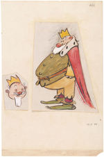 FERDINAND HORVATH ANIMATION CHARACTER ORIGINAL CONCEPT ART LOT.